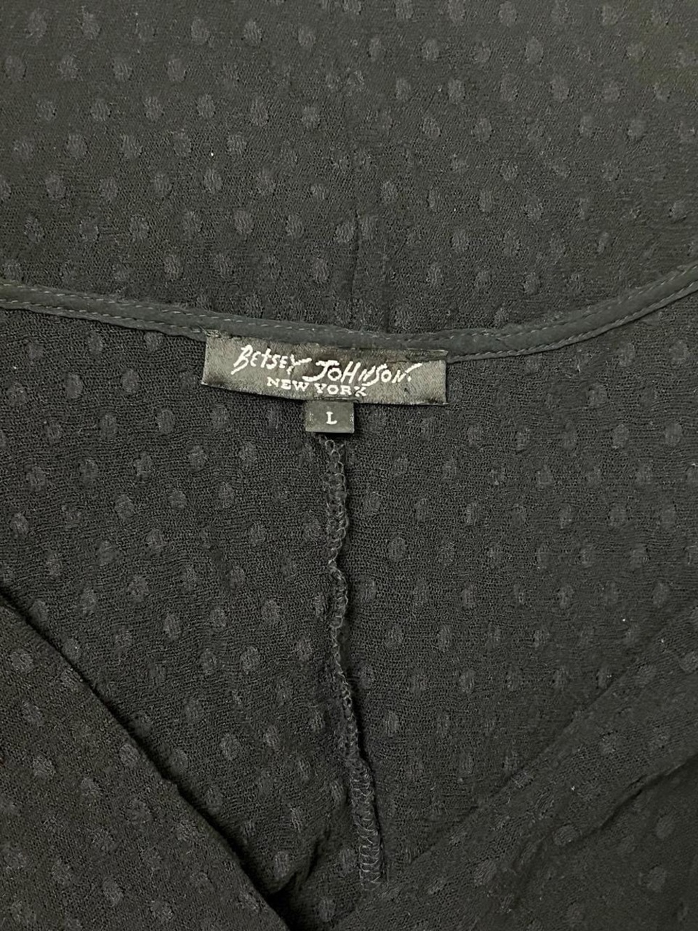 Betsey Johnson Black Mesh Chemise with Pink Trim Underbust - Picture 2 of 5
